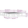 vidaXL sengeramme 140x200 cm massivt tr&aelig;