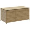 vidaXL opbevaringsboks til haven 190 l polyrattan beige