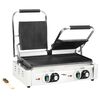 vidaXL dobbelt rillet paninigrill 3600 W 57x30,5x20 cm