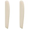 vidaXL Hovedg&aelig;rde&oslash;re Creme 80 x 23 x 6 cm Stof