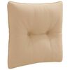 vidaXL Rygpude PUTTEN 100% polyester Sandfarvet 40 x 40 x 10 cm