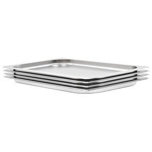 vidaXL gastronorm beholder 4 stk. GN 1/1 20 mm rustfrit st&aring;l