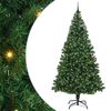 vidaXL Kunstigt juletr&aelig; med stativ Gr&oslash;n 240 cm PVC og St&aring;l og Plastik