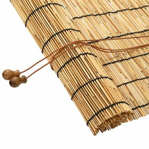 vidaXL Rullegardin Naturfarvet 60 x 160 cm R&oslash;r