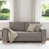 vidaXL 2-personers sofa taupe 140 cm stof