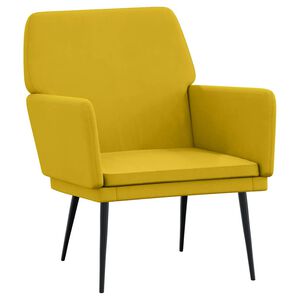 vidaXL l&aelig;nestol 62x79x79 cm velour gul