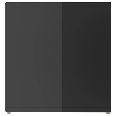 vidaXL tv-skab 142,5x35x36,5 cm spånplade grå højglans