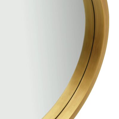 vidaXL vægspejl med rem 60 cm guldfarvet