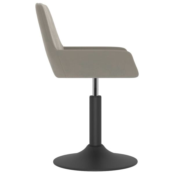 vidaXL barstol fl&oslash;jl lysegr&aring;