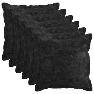 vidaXL Pudebetr&aelig;k 6 stk. HOUTEN Antracit 30 x 30 cm Chenille Stof