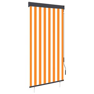 vidaXL udend&oslash;rs rullegardin 80x250 cm hvid og orange