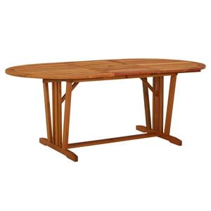 vidaXL havebord 200x100x75 cm massivt eukalyptustr&aelig;