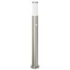 vidaXL pullertlampe med sensor 80 cm rustfrit st&aring;l IP44