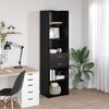 vidaXL Highboard med skuffe Sort eg 50 x 42,5 x 185 cm Konstrueret tr&aelig;