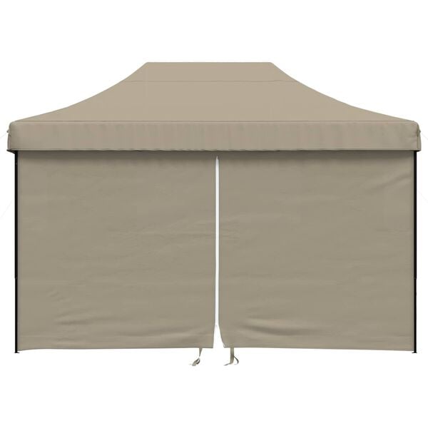 vidaXL Party Tent Gr&aring;brun 279 x 410 x 315 cm Oxford stof