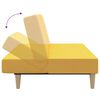 vidaXL 2-personers sovesofa stof gul