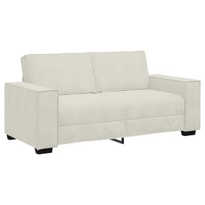 vidaXL 2-personers sofa 180x78x84 cm velour cremefarvet