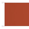 vidaXL lodret markise 100x1200 cm oxfordstof terrakottafarvet