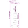vidaXL skab 34,5x34x180 cm konstrueret tr&aelig; hvid