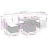 vidaXL sofas&aelig;t til haven 5 dele med hynder polyrattan beige