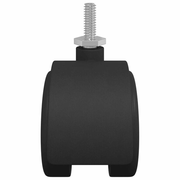 vidaXL Hjul 2 pcs Sort 40,1 x 37,8 mm PP og Jern