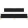 vidaXL Box spring seng med madras Sort 200 x 200 cm Stof