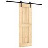 vidaXL Skyded&oslash;r 70 x 210 cm Massivt Fyrretr&aelig; (Ubehandlet)