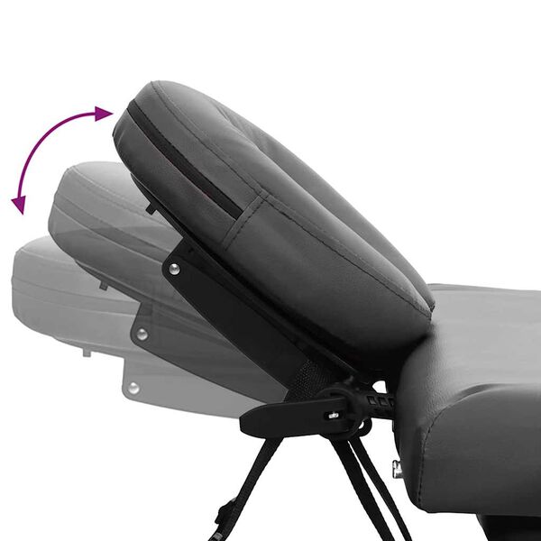 vidaXL massagebord med 4 zoner aluminiumsstel 186 x 68 cm antracitgr&aring;