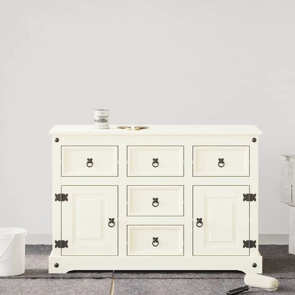 vidaXL Møbelmaling Hvid 10 x 10 x 12 cm Vægprint