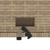 vidaXL 2-personers havesofa med hynder polyrattan beige