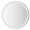 vidaXL LED badev&aelig;relsesspejl med spejl Transparent &Oslash; 50 cm h&aelig;rdet glas
