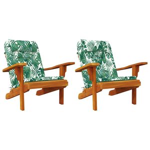 vidaXL Stolehynder Blad 2 pcs Bladm&oslash;nster 58 x 77 x 4,5 cm Oxford stof