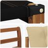 vidaXL Udend&oslash;rs sofagruppe med pude 6 pcs Naturlig og Beige