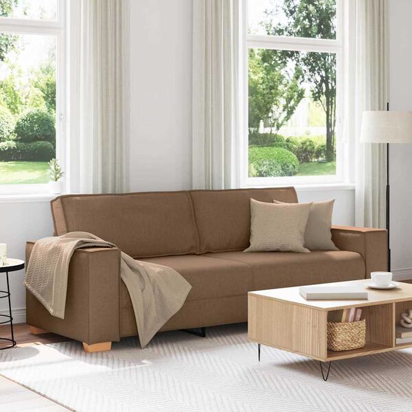 vidaXL 3-personers sofa brun 180 cm stof