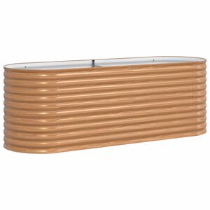 vidaXL H&aelig;vet bed Brun 240 x 80 x 81 cm St&aring;l