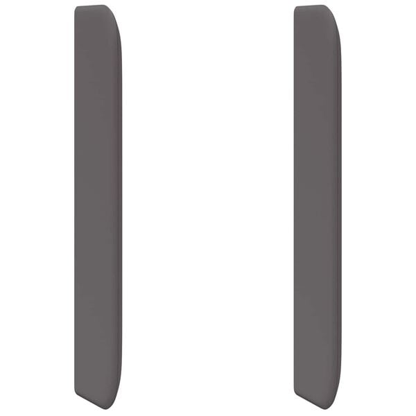 vidaXL Hovedg&aelig;rde&oslash;re Gr&aring; 80 x 16 x 4 cm PVC