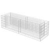 vidaXL gabion-h&oslash;jbed 180x50x50 cm galvaniseret st&aring;l