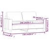 vidaXL 2-personers sofa 140 cm kunstl&aelig;der vinr&oslash;d