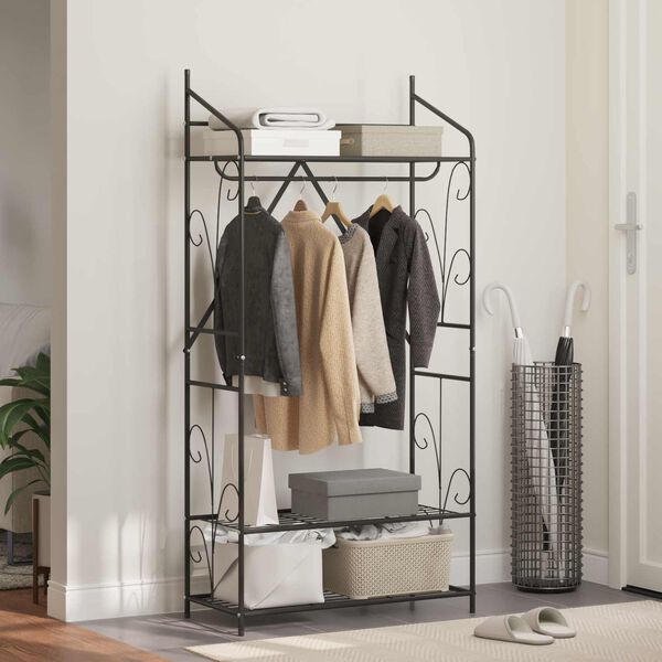 vidaXL &Aring;ben Garderobe Ensfarvet 78 x 36 x 158 cm