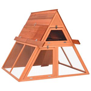 vidaXL kaninbur 152x127x109,5 cm massivt fyrretr&aelig;