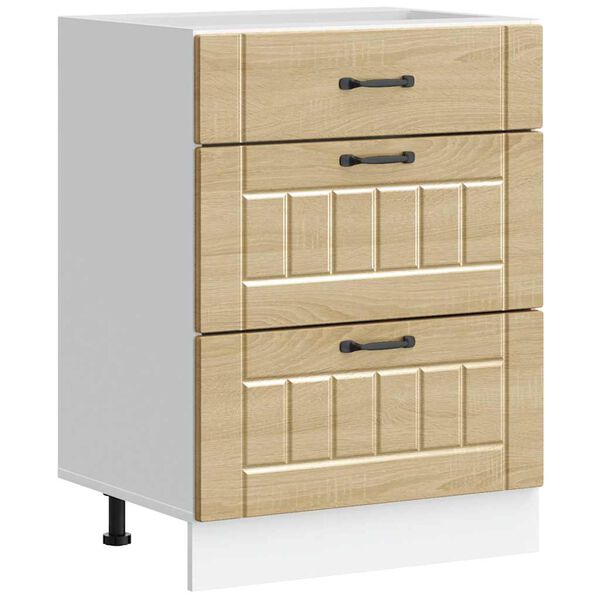 vidaXL k&oslash;kkenunderskab Lucca konstrueret tr&aelig; sonoma-eg