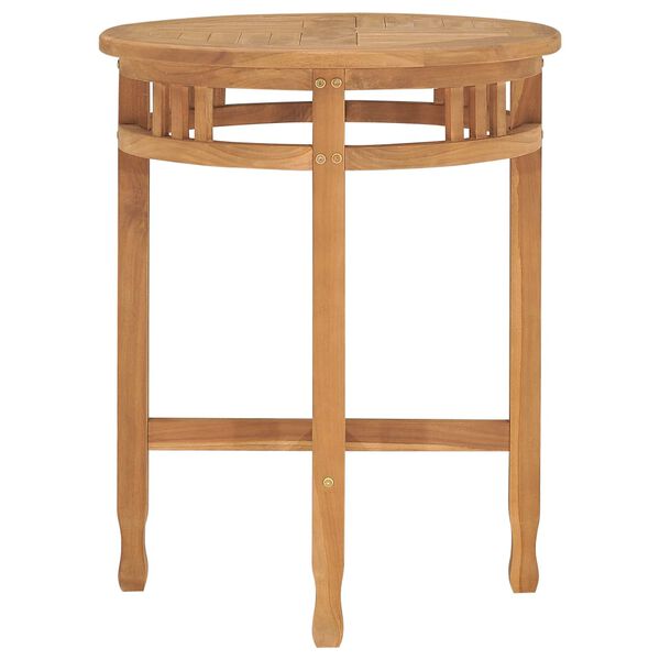 vidaXL spisebordss&aelig;t til haven 3 dele med hynder massivt teaktr&aelig;