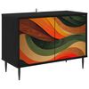 vidaXL TV-skab BONN 69 x 33 x 50,5 cm Sort eg Konstrueret tr&aelig;