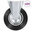 vidaXL faste hjul 24 stk. 200 mm