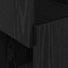 vidaXL Hj&oslash;rneskab Sort eg 25,5x25x102cm Konstrueret tr&aelig;