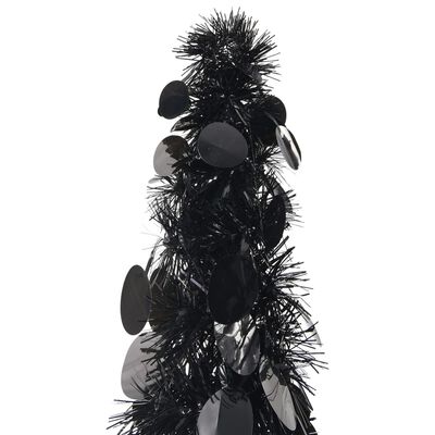 vidaXL kunstigt pop op-juletræ 150 cm PET sort