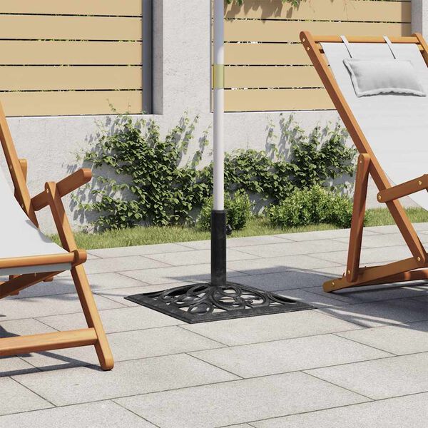 vidaXL parasolfod 47x47x33 cm st&oslash;bejern sort