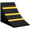 vidaXL stopklods til parkering 2 stk. 29x16x19 cm gummi