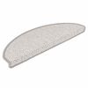 vidaXL selvkl&aelig;bende trappem&aring;tter 30 stk. 65x21x4 cm sisal-look platina