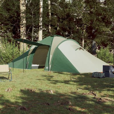 vidaXL 6-personers campingtelt vandtæt grøn